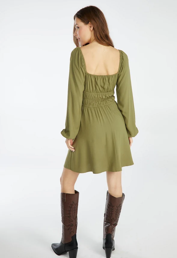 Fit And Flare Mini Dress - Image 3