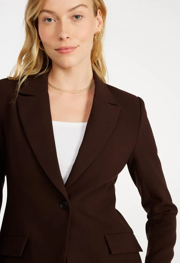 Fitted Short Blazer - Image 3