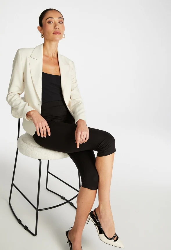 Fitted Short Blazer - Image 4