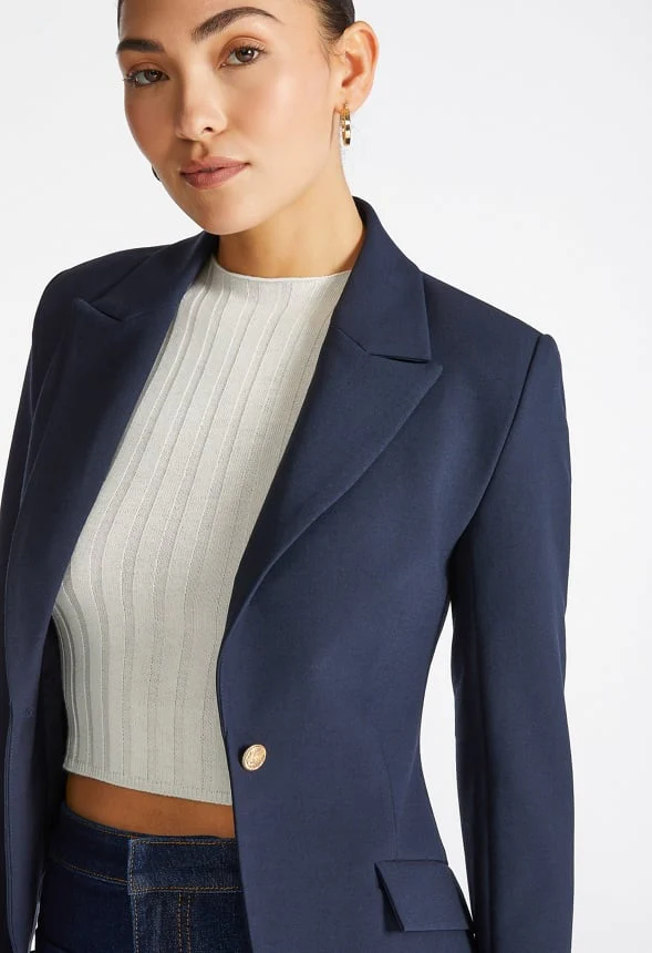 Fitted Short Blazer - Image 3