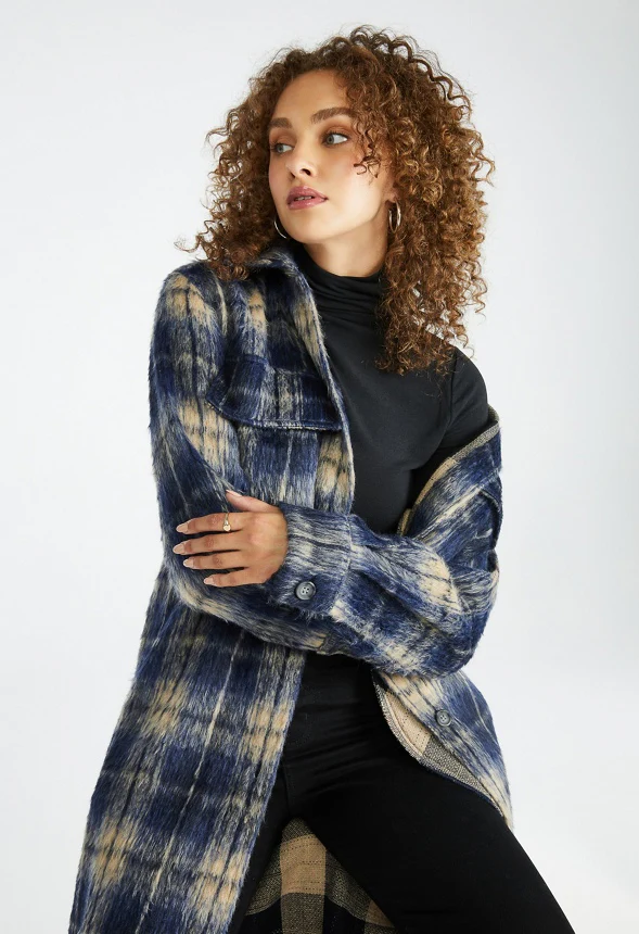 Flannel Long Shacket - Image 3