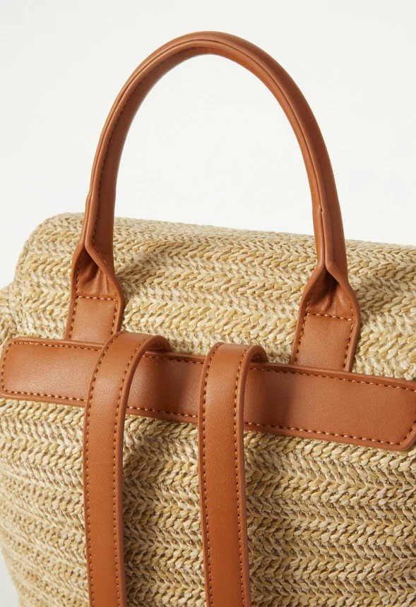 Flap Backpack With Buckles - Image 6