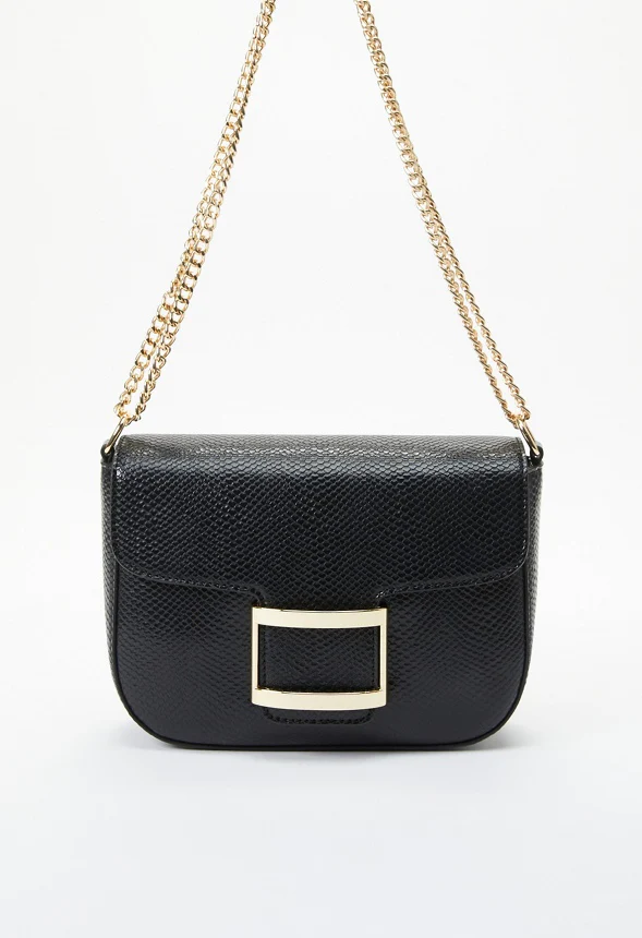 Flap Crossbody With Rectangle Hardware - Image 2