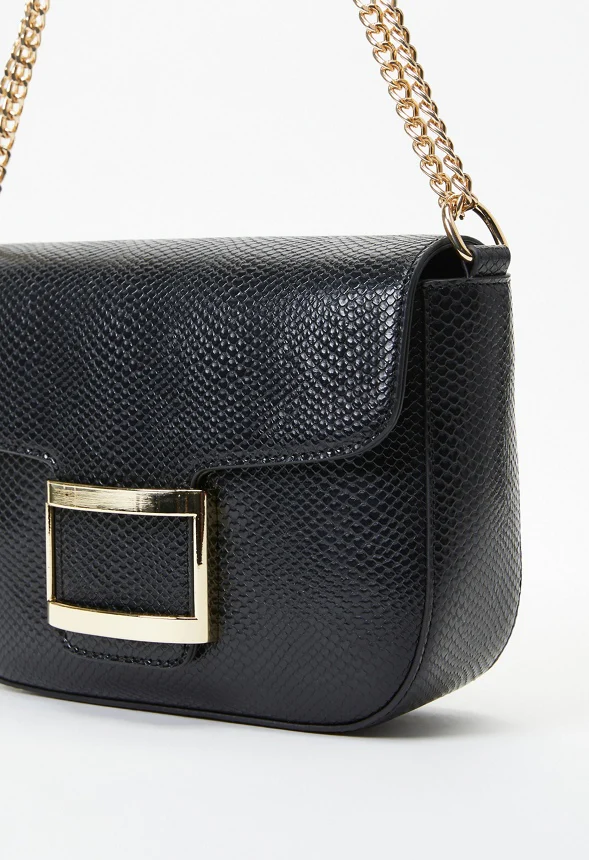 Flap Crossbody With Rectangle Hardware - Image 5