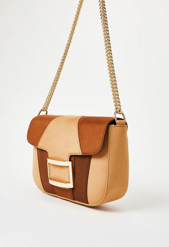 Flap Crossbody With Rectangle Hardware - Image 4