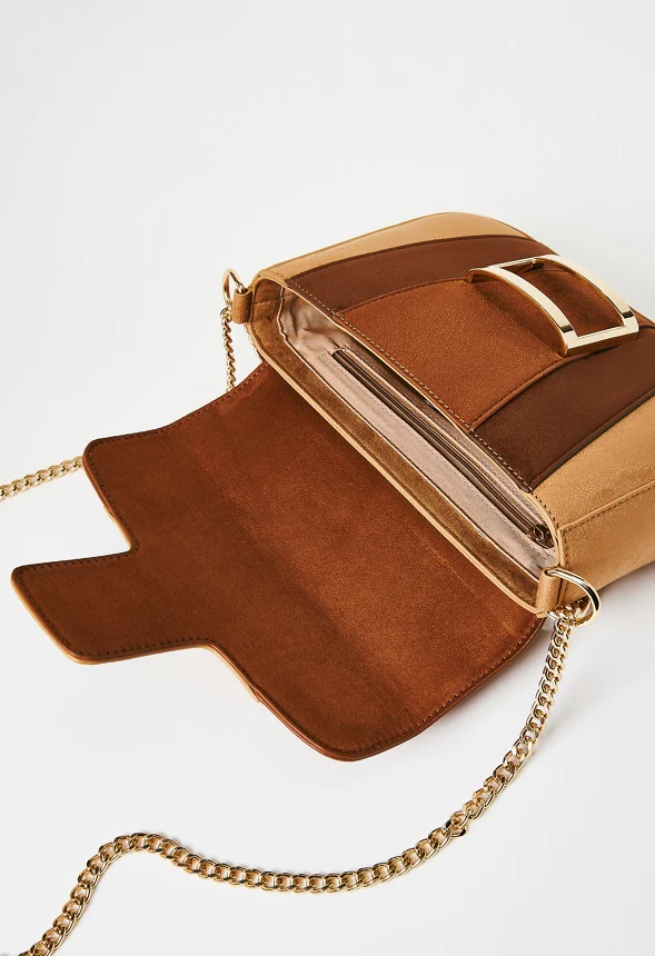 Flap Crossbody With Rectangle Hardware - Image 6
