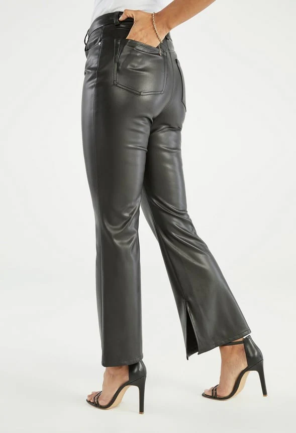 Flare Leg Slit Pants - Image 2