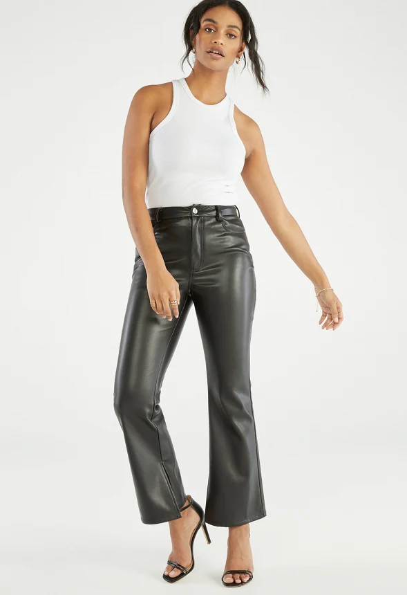 Flare Leg Slit Pants - Image 4