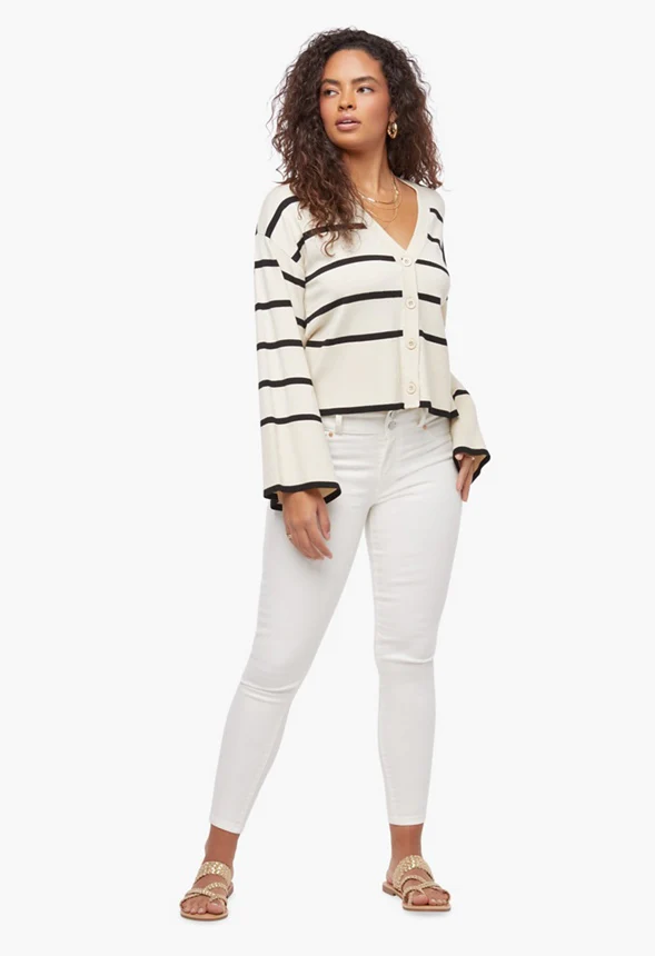 Flared Sleeve Cardigan - Image 3