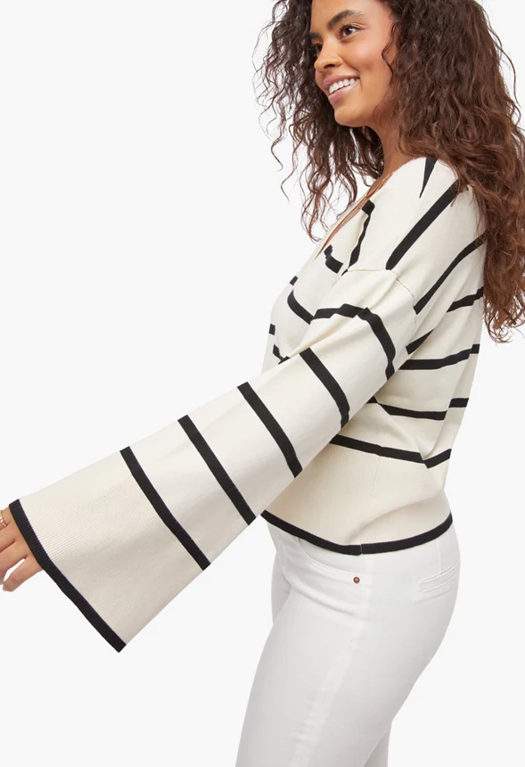 Flared Sleeve Cardigan - Image 4
