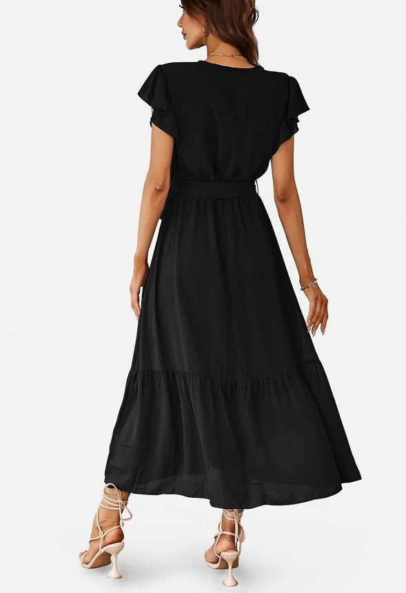 Boho Wrap Maxi Dress - Image 2
