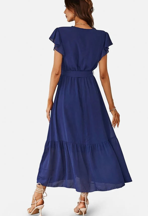 Boho Wrap Maxi Dress - Image 3
