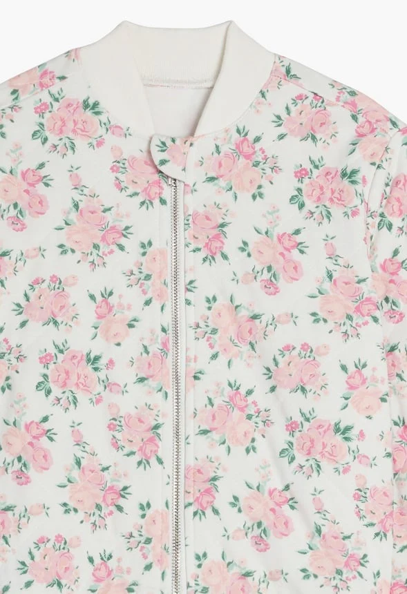 Floral Bomber Jacket - Image 3