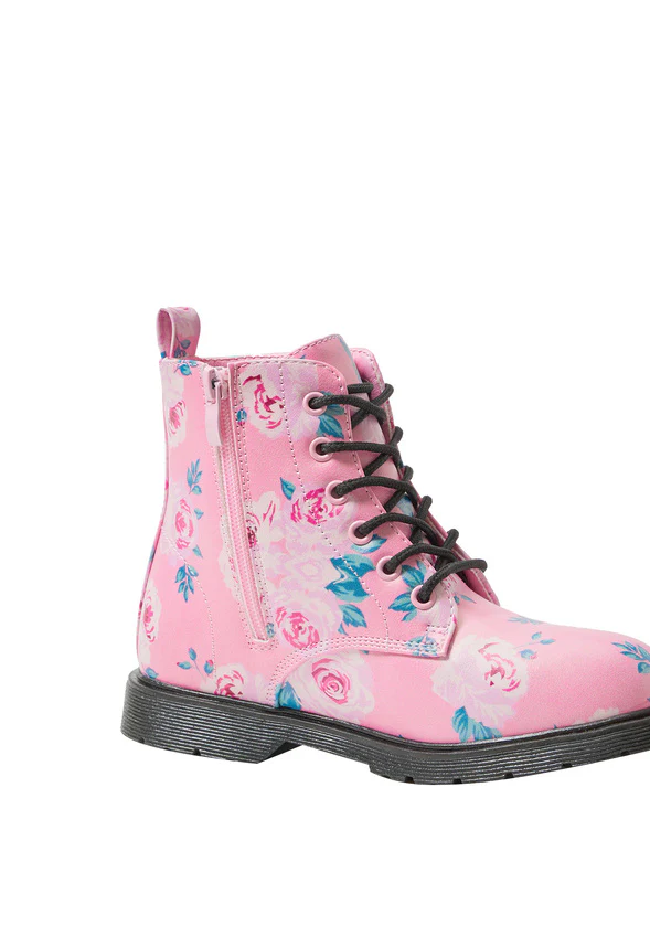 Floral Lug Sole Boot - Image 4