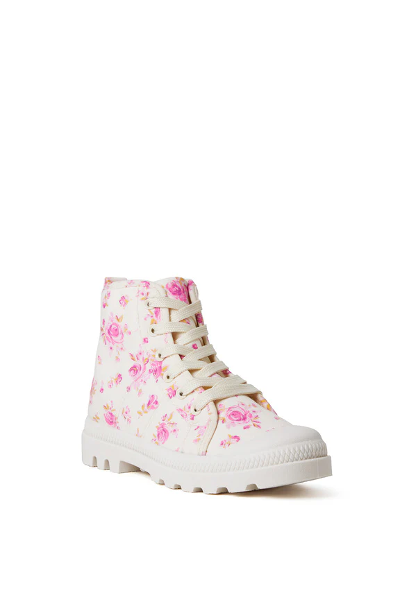 Floral Lug Sole High Top Sneaker - Image 2