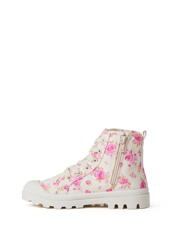 Floral Lug Sole High Top Sneaker - Image 4