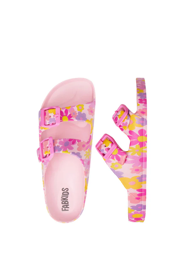Floral Rubber Slide Sandal - Image 2