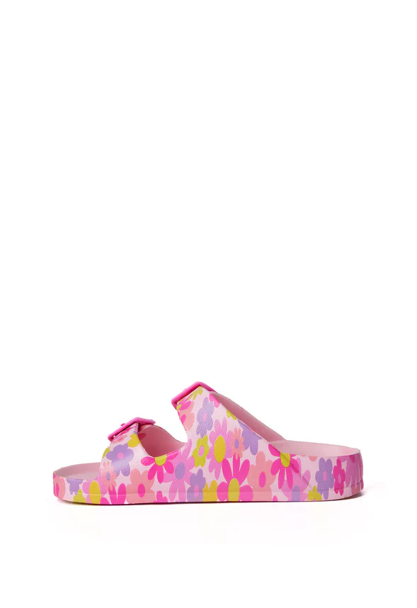 Floral Rubber Slide Sandal - Image 4