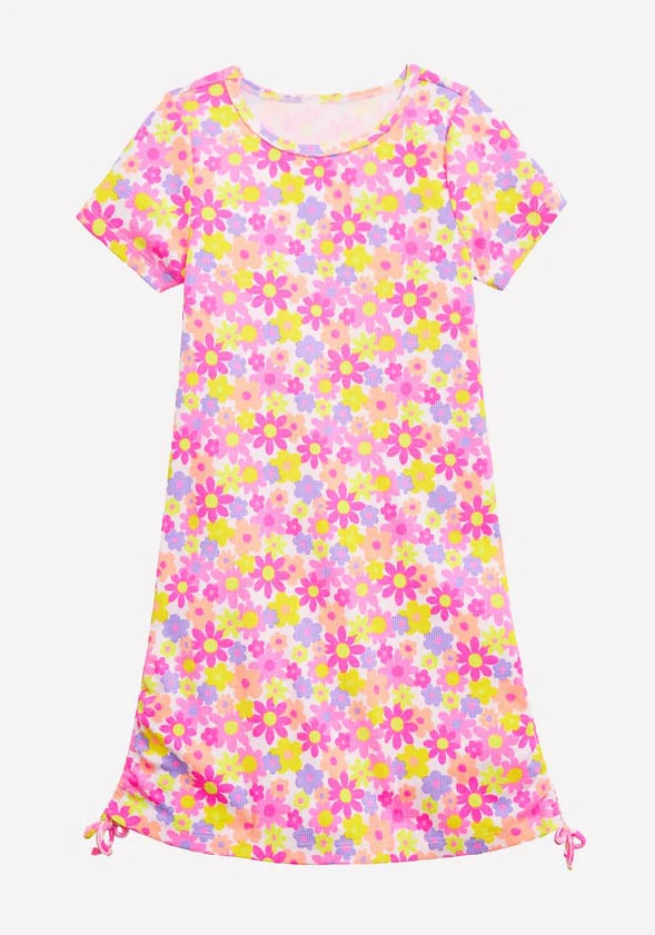 Floral Side Cinch Dress - Image 2