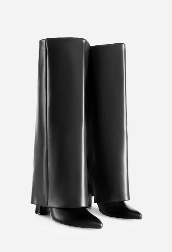 Fold-Over Pointed Toe Boot - Image 4
