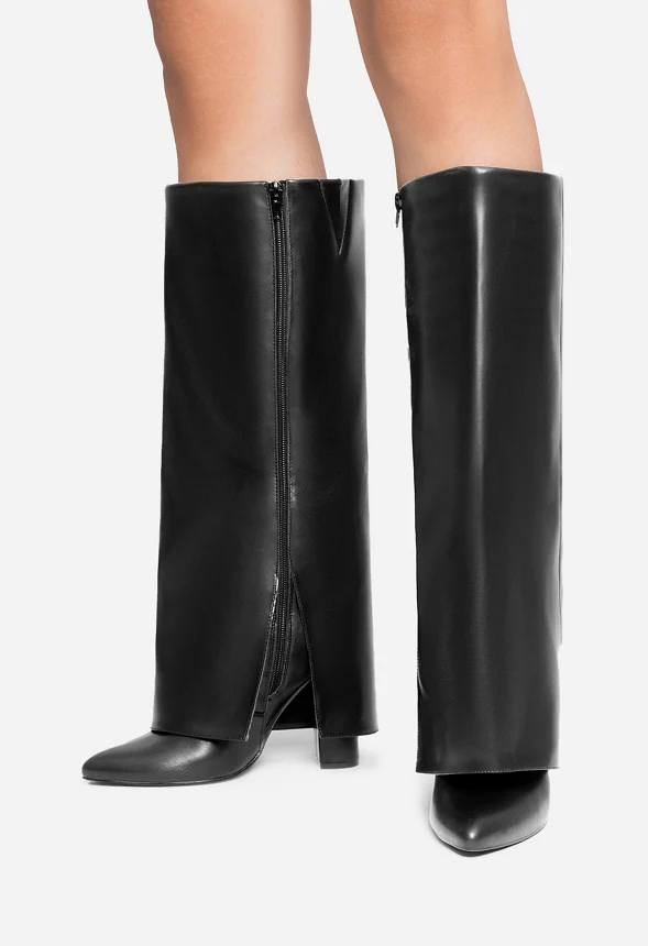 Fold-Over Pointed Toe Boot - Image 7
