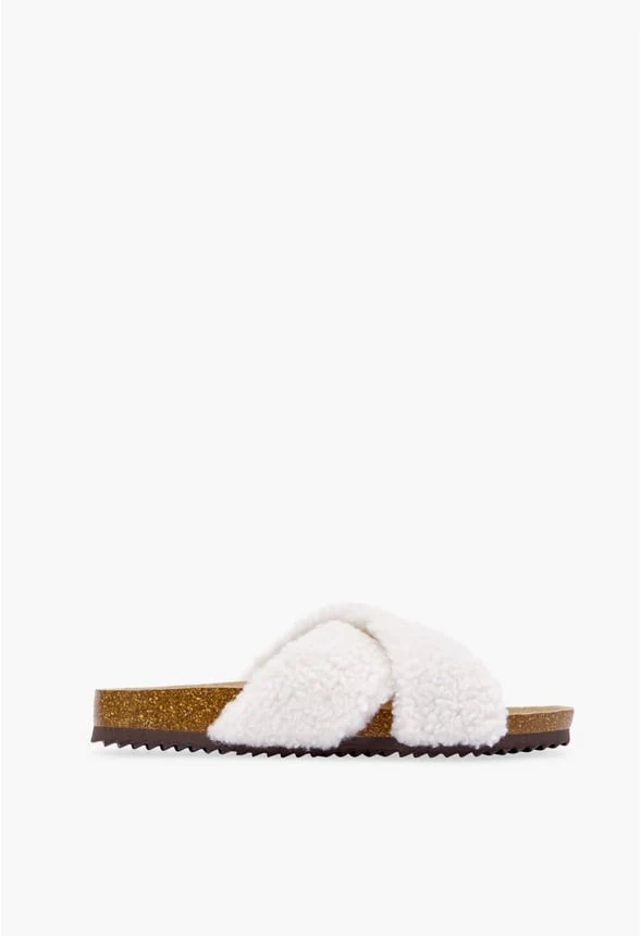 Frederique Sherpa Slide Sandal