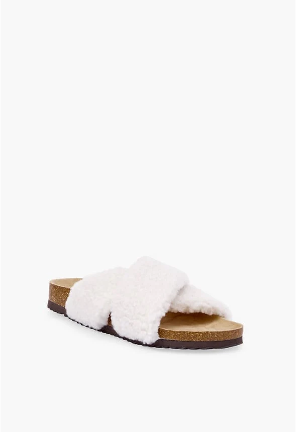 Frederique Sherpa Slide Sandal - Image 2