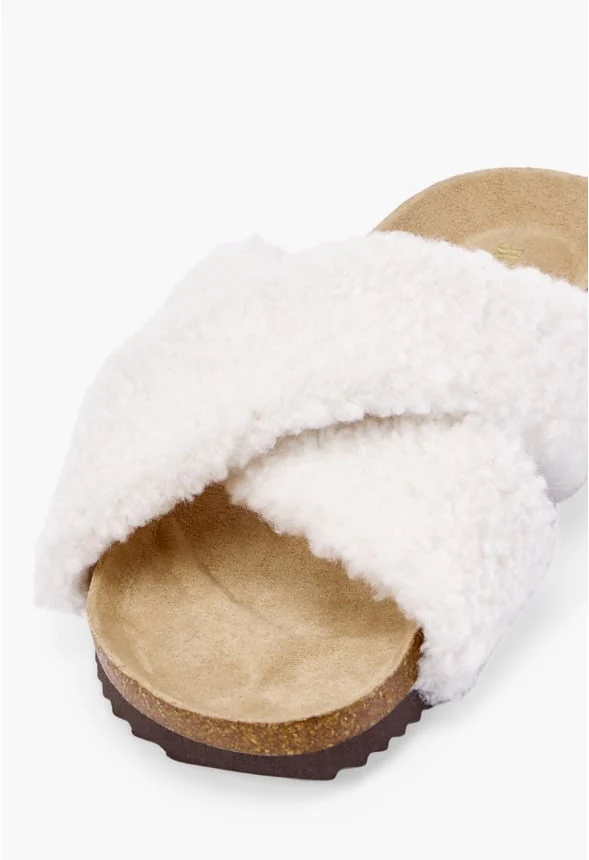 Frederique Sherpa Slide Sandal - Image 4