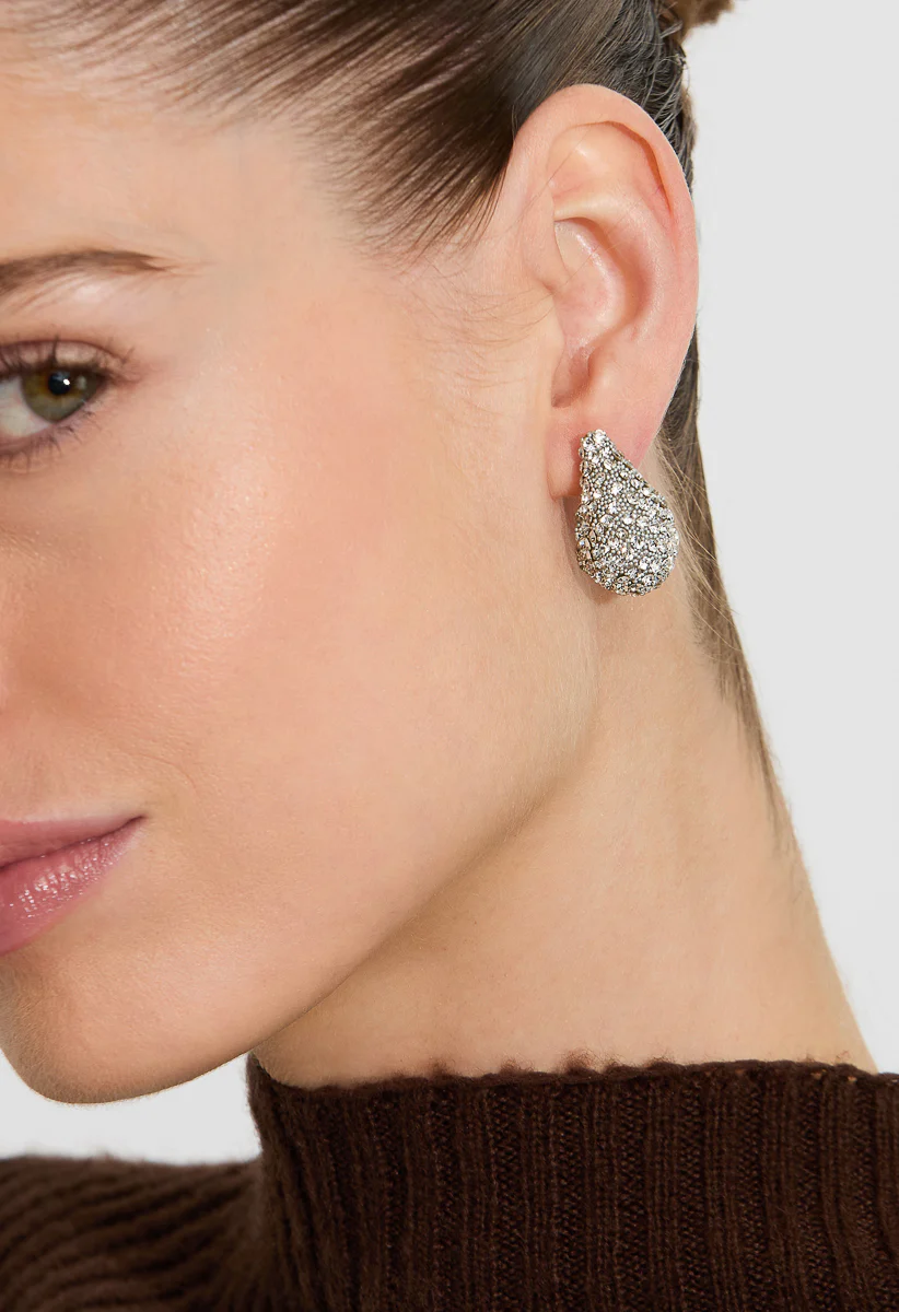 Frey Sparkle Teardrop Stud - Image 2
