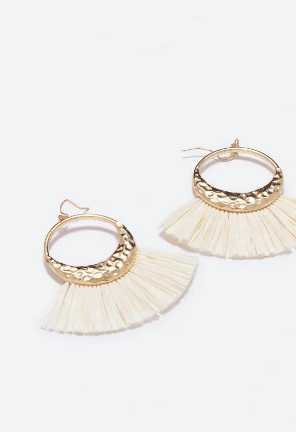 Freyja Rafia Drop Earrings - Image 3