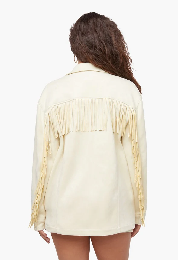 Fringe Suede Jacket - Image 2