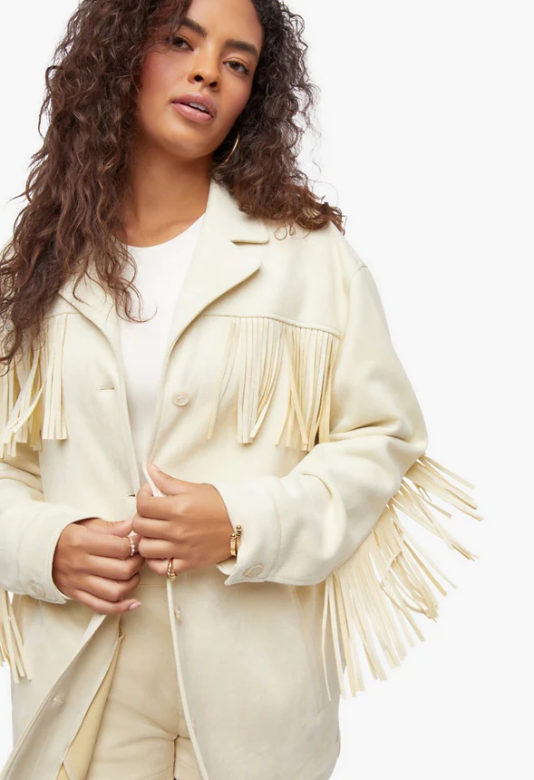 Fringe Suede Jacket - Image 4