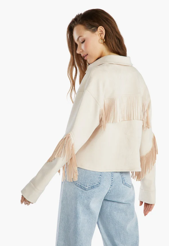 Fringe Suede Jacket - Image 2