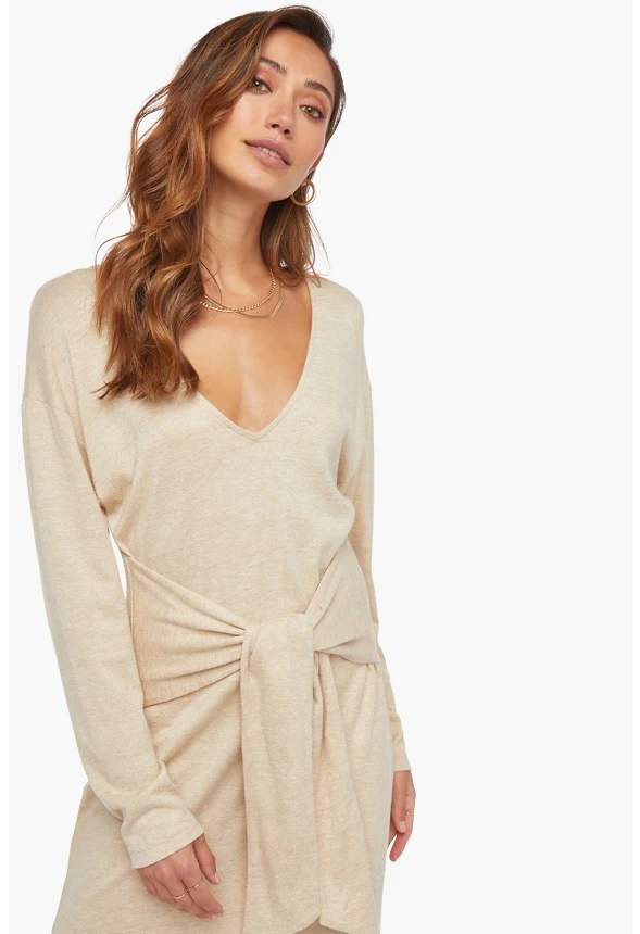 Front Tie Midi Dress - Image 4