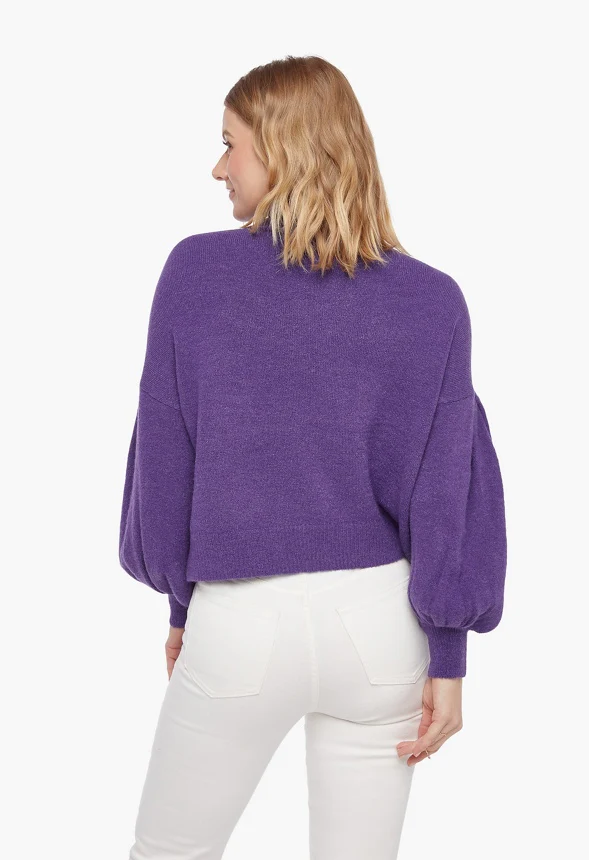 Funnel Neck Cozy Sweater - Image 2
