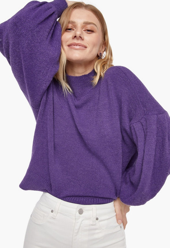 Funnel Neck Cozy Sweater - Image 4