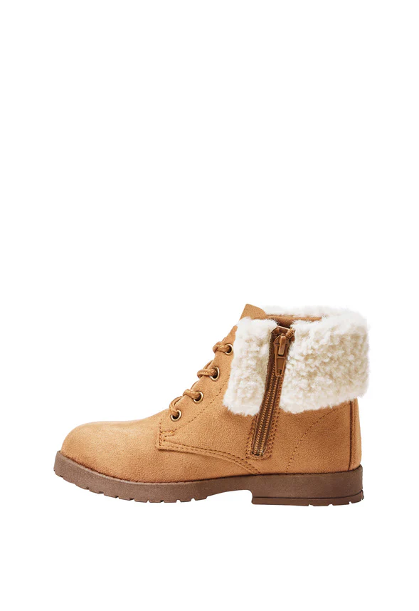 Fur Cuff Lug Sole Boot - Image 4
