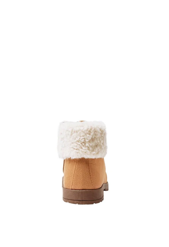 Fur Cuff Lug Sole Boot - Image 6