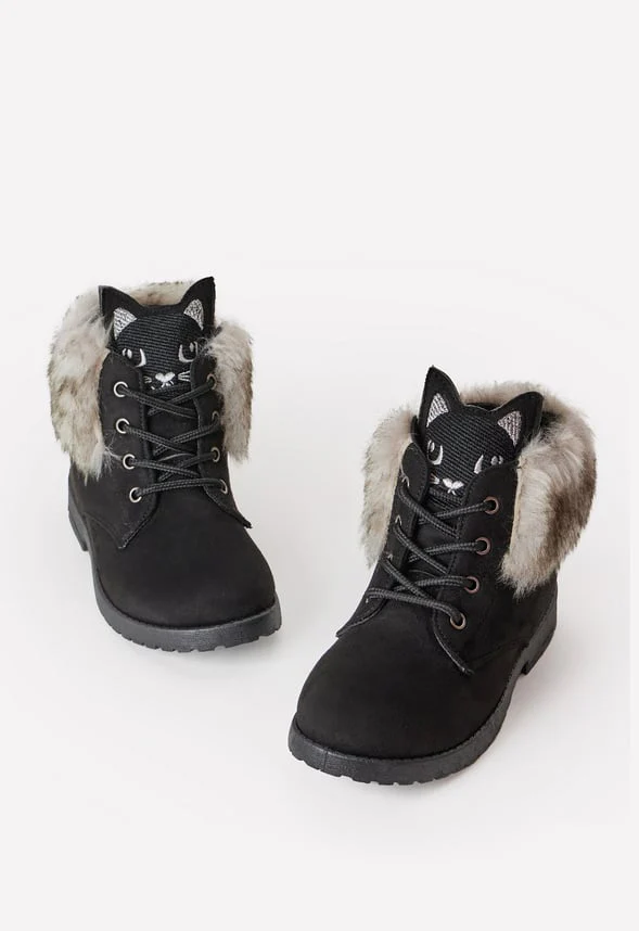 Fur Lined Cat Face Boot - Image 2