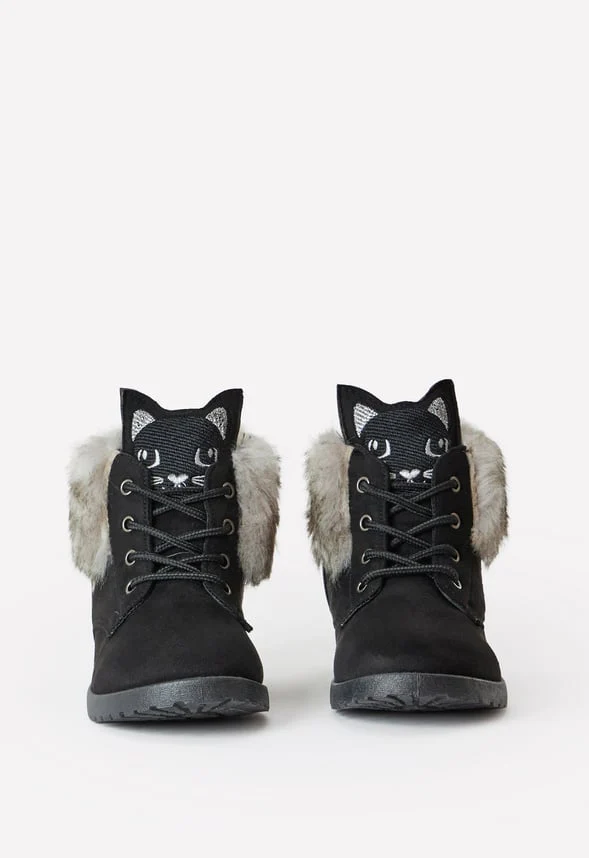 Fur Lined Cat Face Boot - Image 3