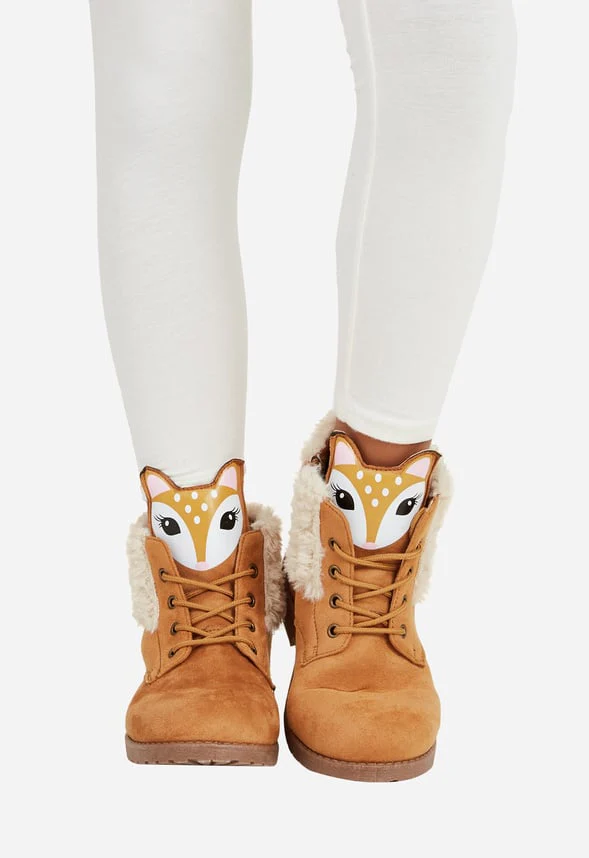 Fur Lined Deer Face Boot - Image 2