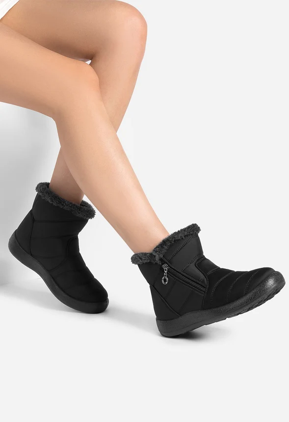 Fur Lined Snow Boots - Image 2
