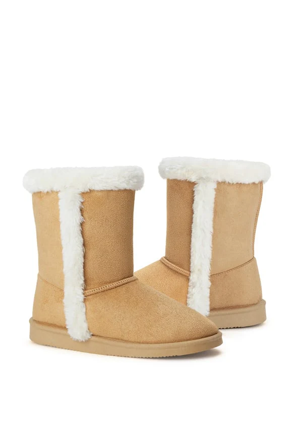 Fur Trim Fuzzy Boot - Image 2