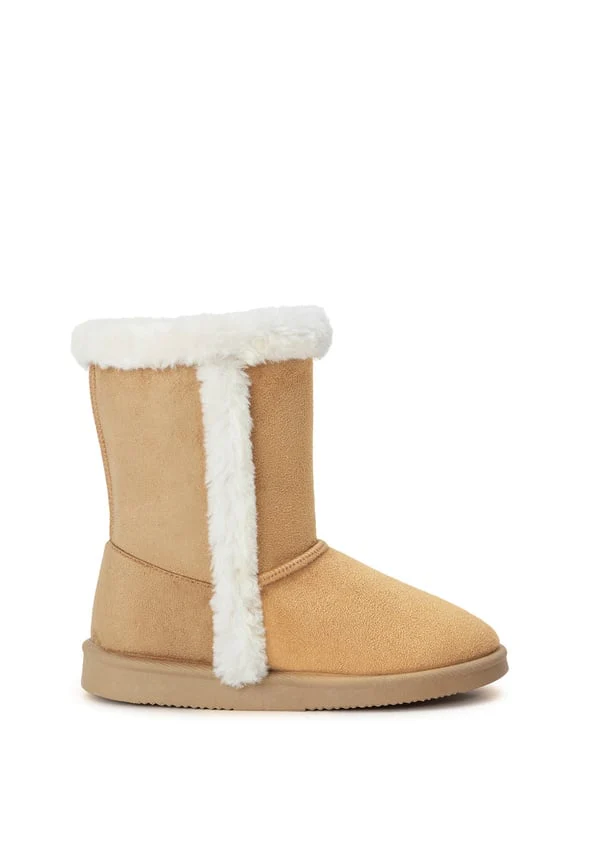 Fur Trim Fuzzy Boot - Image 3