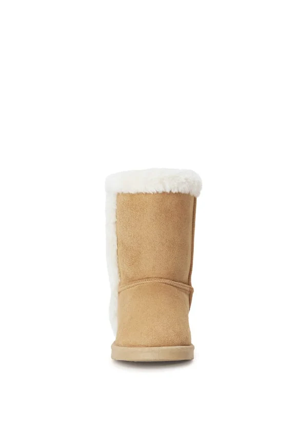 Fur Trim Fuzzy Boot - Image 4
