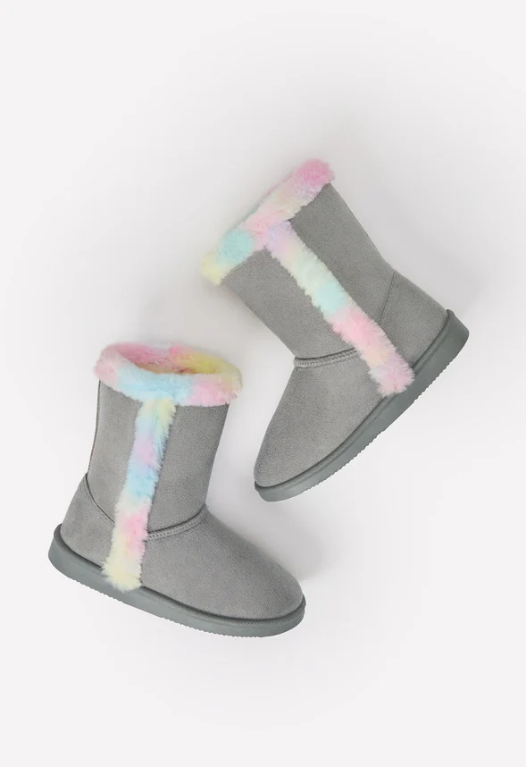 Fur Trim Fuzzy Boot - Image 2