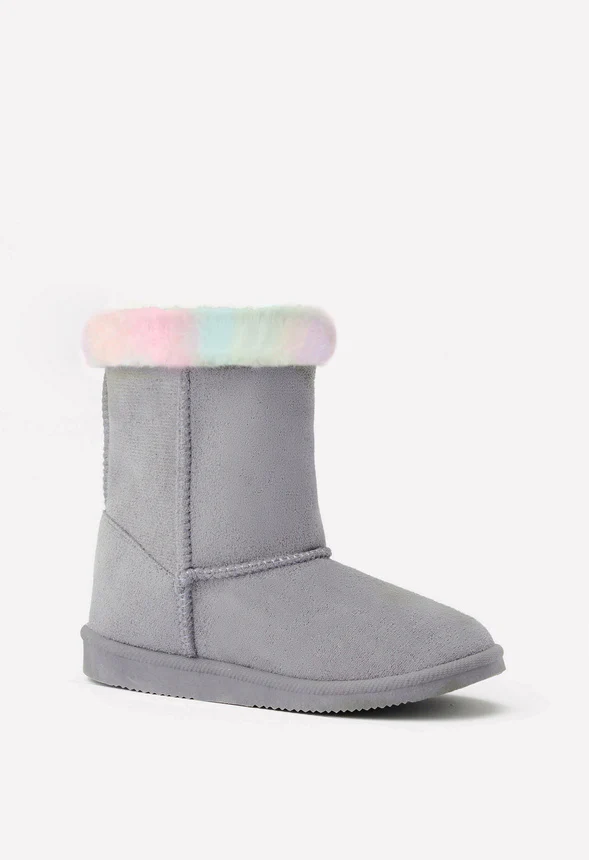 Fur Trim Fuzzy Boot - Image 2