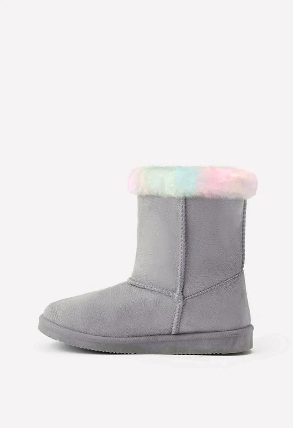 Fur Trim Fuzzy Boot - Image 3