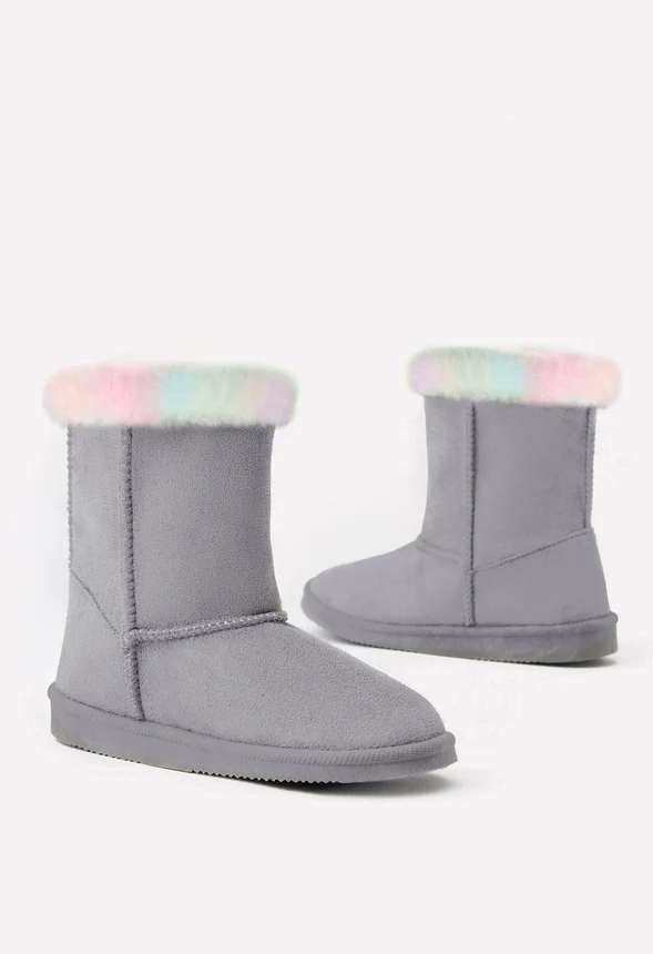 Fur Trim Fuzzy Boot - Image 4