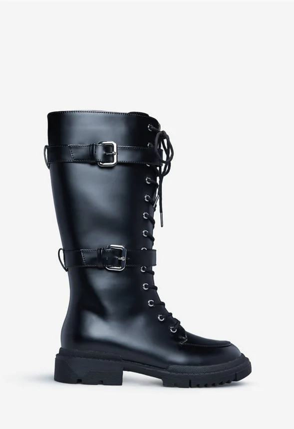 Gabrela Lace-Up Flat Boot - Image 3